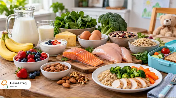 غذاهای مفید برای افزایش قد کودکان