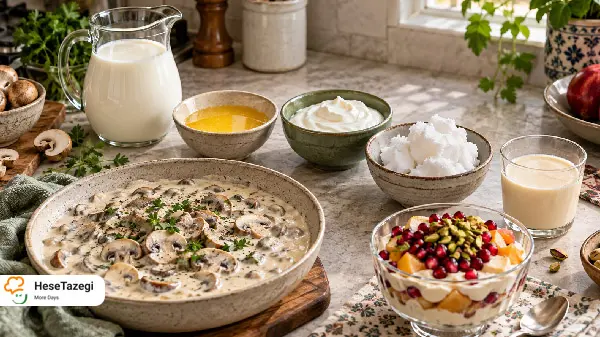 جایگزین خامه در آشپزی