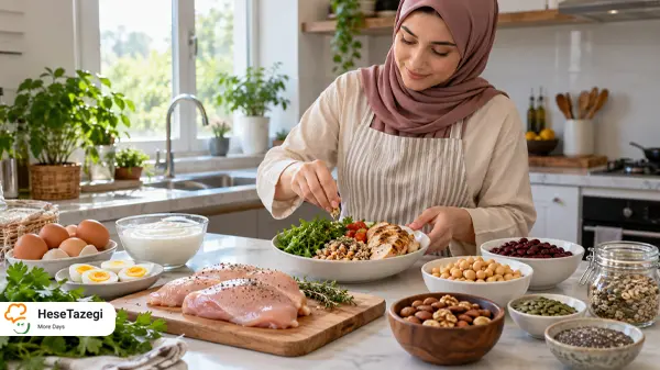 میزان پروتئین مورد نیاز برای افراد مختلف
