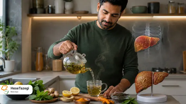 دمنوش های مفید برای کبد چرب