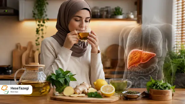 دمنوش های مفید برای کبد چرب
