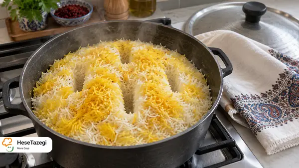 طرز تهیه برنج مجلسی