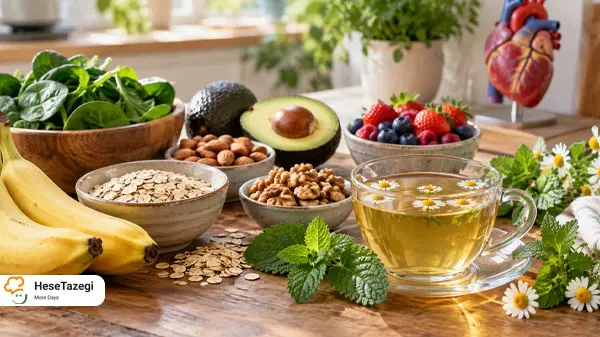 مواد غذایی مفید برای تپش قلب