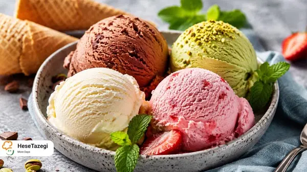 طرز تهیه بستنی خانگی