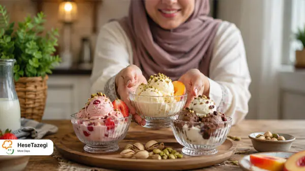 روش درست کردن بستنی خانگی