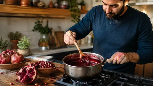 طرز تهیه رب انار خانگی-۴