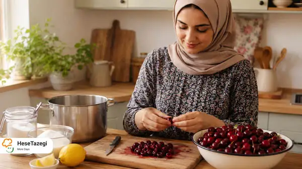 طرز تهیه مربا گیلاس خانگی