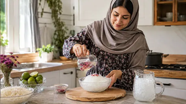 طرز تهیه فالوده شیرازی