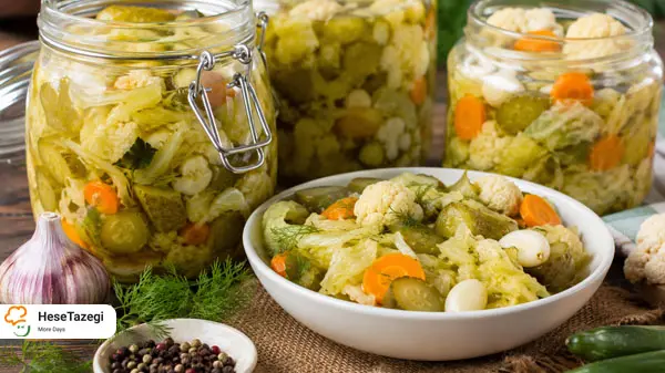 طرز تهیه ترشی شور سریع