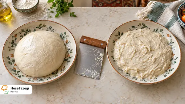 چگونه خمیر چسبناک را نجات دهیم