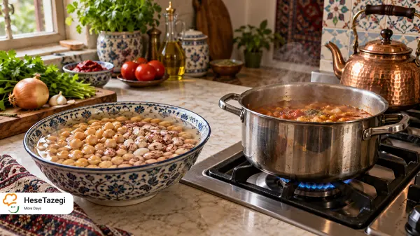 چطور حبوبات را نرم کنیم