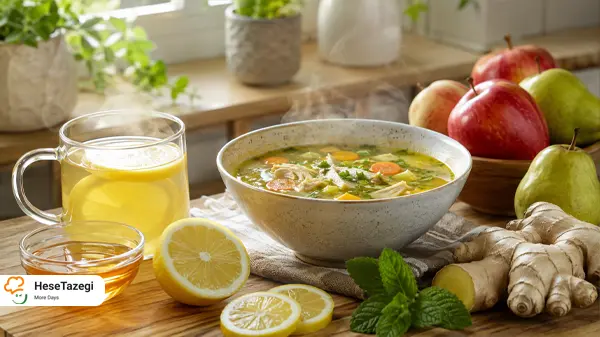 غذا و نوشیدنی های مفید برای سرفه کودک