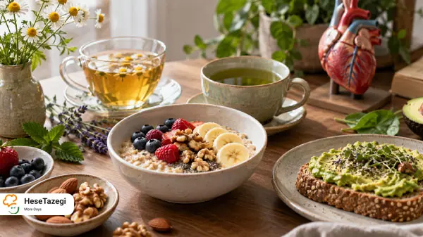 دمنوش و مواد غذایی مناسب برای تپش قلب