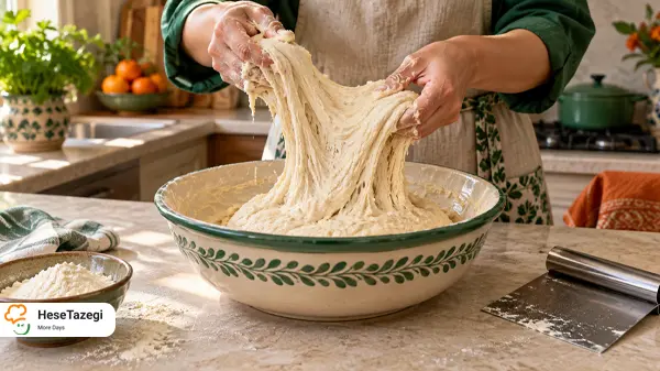 علت چسبیدن خمیر به دست و راه اصلاح آن