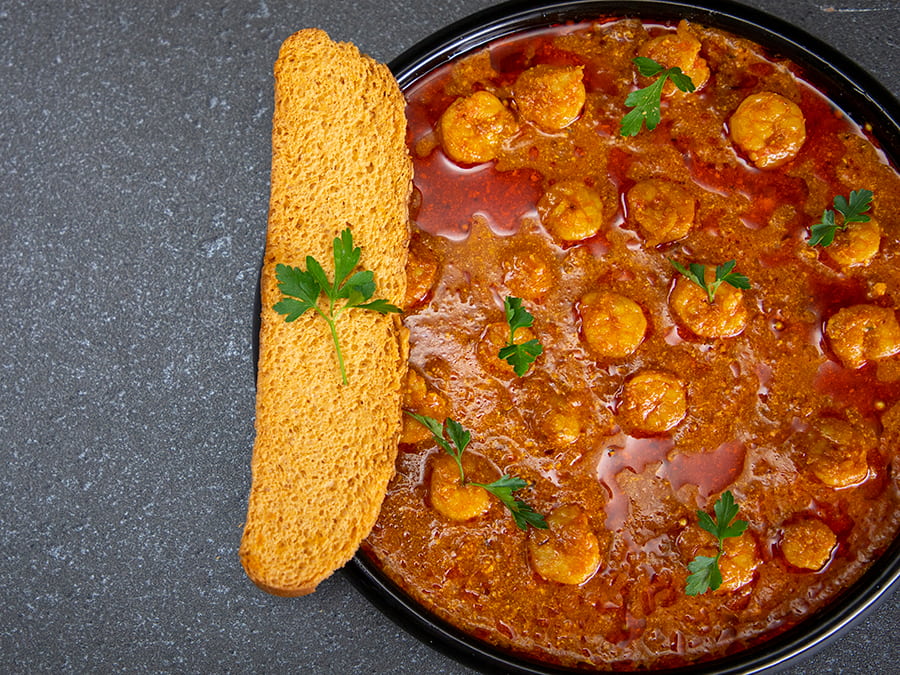 خورش کاری میگو